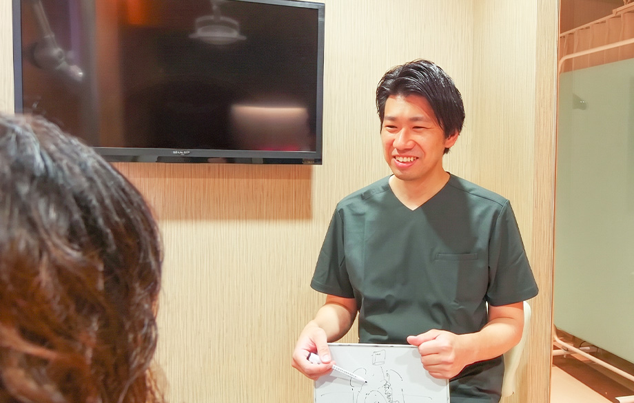 わかりやすい説明と丁寧なカウンセリング